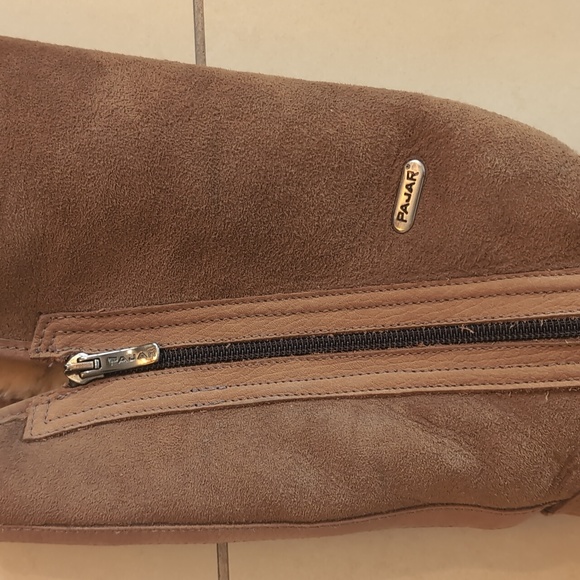 New condition Pajar boots with Genuine Shearling lining, size 8.5-9, tan - Picture 3 of 9